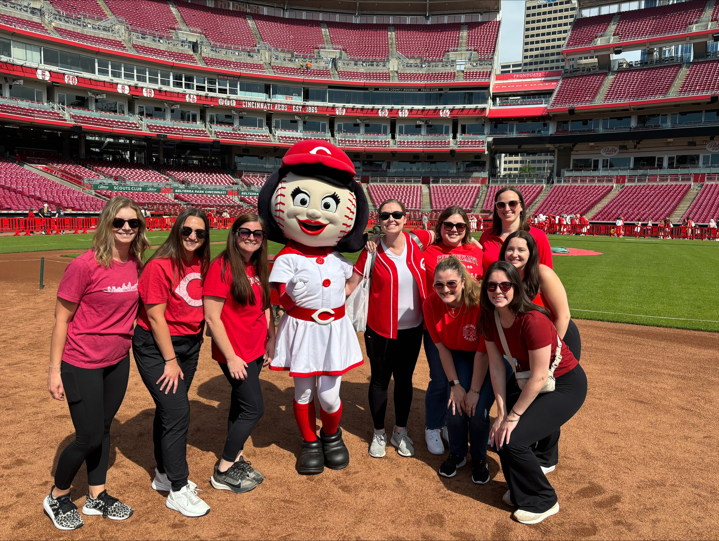 Messer construction company employees at the cincinnati reds stadium