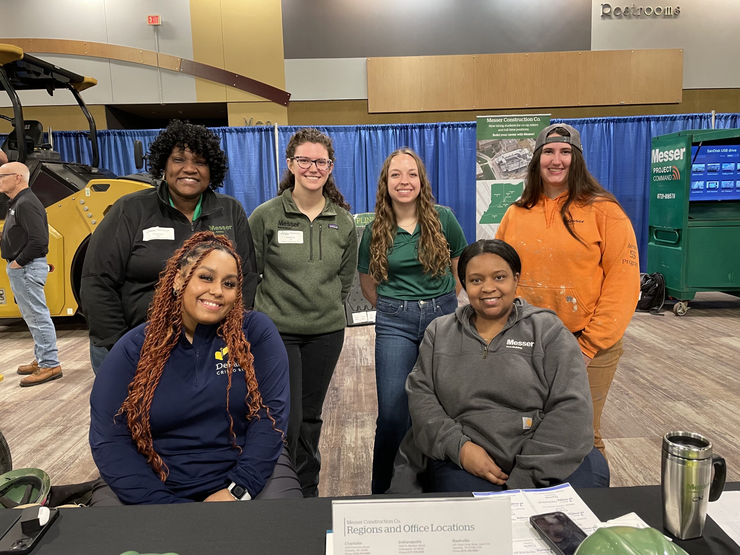 Messer construction Co employees at a career fair